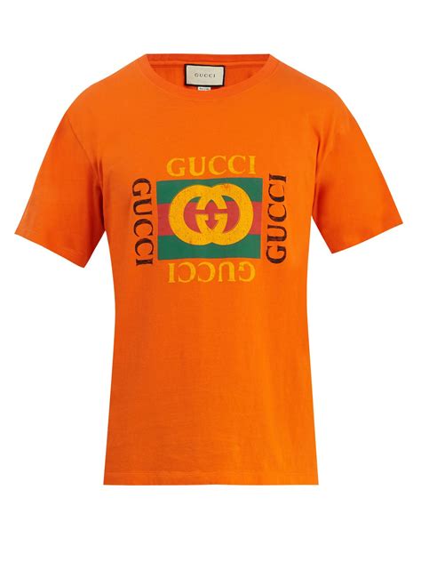 gucci orange and blue shirt|Buy Gucci t.